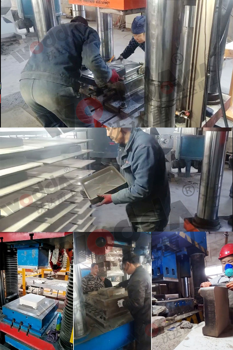 匣缽成型液壓機客戶現場 匣缽成型液壓機客戶現場